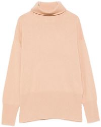 Alpha Studio - Roll-Neck Ribbed-Trim Sweater - Lyst