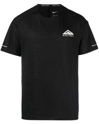 Nike - Logo-print Trail Running T-shirt - Lyst
