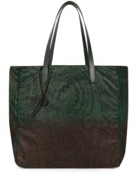 Etro - Cabas En Nylon Unfold Me À Motif Arnica Dégradé - Lyst