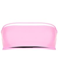 Gloria Coelho - String-Detail Two-Piece Bikini Top - Lyst