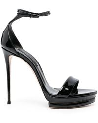 Casadei - 120mm Leather Pumps - Lyst