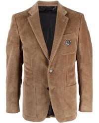 Philipp Plein - Single-breasted Corduroy Blazer - Lyst
