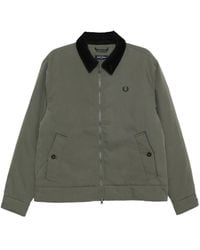 Fred Perry - Giacca Imbottita Con Colletto A Coste - Lyst