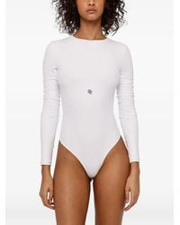 GOD SAVES QUEENS - Logo-Print Long-Sleeve Bodysuit - Lyst