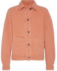 Brunello Cucinelli - Cotton-Linen Shirt Jacket - Lyst
