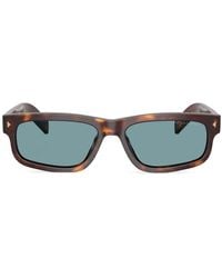 Prada - Logo-Plaque Sunglasses - Lyst