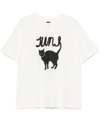 Juun.J - Cat-Print T-Shirt - Lyst