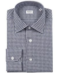 Borriello - Gingham-Check Long-Sleeve Shirt - Lyst
