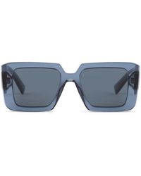 Prada - Triangle-logo Oversized-frame Sunglasses - Lyst