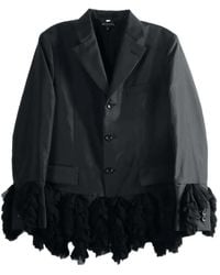Comme des Garçons - Ruffled-Trim Single-Breasted Jacket - Lyst