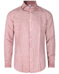 Eleventy - Linen Shirt - Lyst