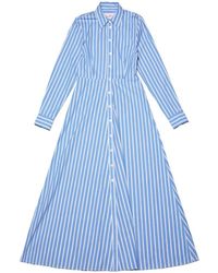MC2 Saint Barth - Vestido Largo A Capas Con Manga Larga - Lyst