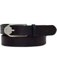 KARL LAGERFELD - Logo-Plaque Buckle Belt - Lyst