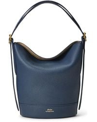 Polo Ralph Lauren - Small Bellport Leather Bucket Bag - Lyst