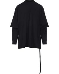 Rick Owens - Double-Layered Long-Sleeve Sweater - Lyst