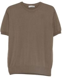 Canali - T-Shirt À Col Rond - Lyst