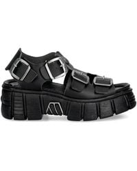 New Rock - Sandalias Con Tira De Hebilla - Lyst