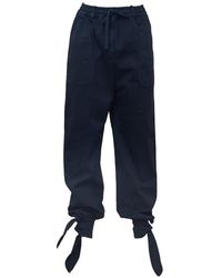 N°21 - Tie-Fastening Drawstring Cargo Pants - Lyst