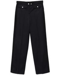 McQueen - Pantalon Droit À Boutons - Lyst