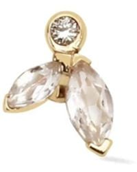 Lark & Berry - 14Kt Veto Diamond And Sapphire Earring - Lyst