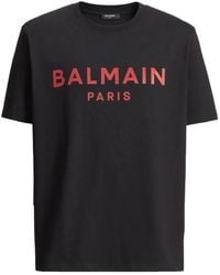 Balmain - Cotton T-Shirt - Lyst