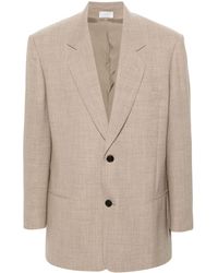 The Row - Neutral Abram Wool Blazer - Men's - Virgin Wool/silk - Lyst