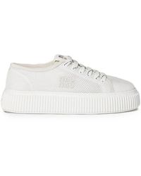 Miu Miu - Mesh Fabric Sneakers - Lyst