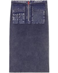DIESEL - M-Merin Ribbed Zip-Front Skirt - Lyst