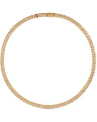 Officina Bernardi - 18kt Yellow Gold Enigma Ruby And Diamond Necklace - Lyst