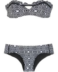 Amir Slama - Striped Print Bikini Set - Lyst