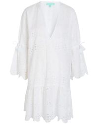 Melissa Odabash - May Broderie Anglaise Mini-Jurk - Lyst