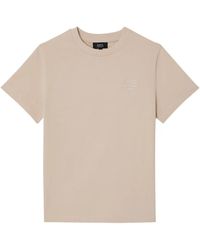 A.P.C. - T-Shirt Mit Logo-Stickerei - Lyst