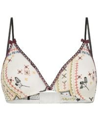 Momoní - Amethist Printed Triangle Bra - Lyst
