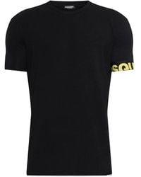 DSquared² - T-Shirt Met Logo-Tape - Lyst