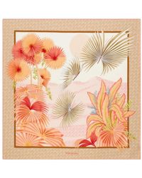 Ferragamo - Dure-Print Silk Scarf - Lyst