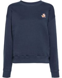 Maison Kitsuné - Fox-motif Cotton Sweatshirt - Lyst