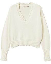Twinset - Scallop-Edge Sweater - Lyst