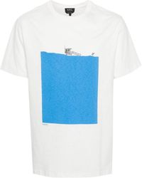 A.P.C. - Crush T-Shirt mit grafischem Print - Lyst