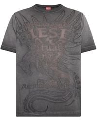DIESEL - Graphic-Print T-Shirt - Lyst