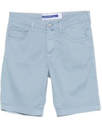 Jacob Cohen - Logo-Patch Five-Pocket Shorts - Lyst