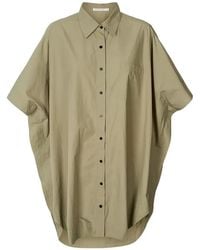 Rabens Saloner - Berta Button-Down Shirt Mini Dress - Lyst