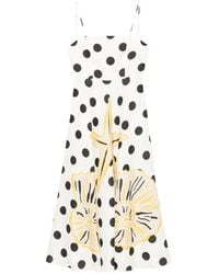 Cala De La Cruz - Delta Polka-Dot Midi Dress - Lyst