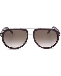 Tom Ford - T-Logo Pilot Sunglasses - Lyst