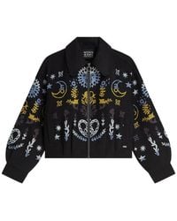 Scotch & Soda - Celestial-Embroidered Bomber Jacket - Lyst