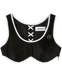 Ambush - Lace-Up Cropped Top - Lyst