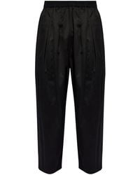 Maison Margiela - Cotton Pleated Trousers - Lyst