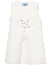 Prada - Minikleid aus Satin - Lyst