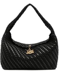 Just Cavalli - Woven Logo-Charm Shoulder Bag - Lyst