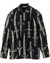 A Kind Of Guise - Derbin Sword-Print Long-Sleeved Shirt - Lyst