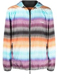 Missoni - Gradient Zigzag-Print Hooded Jacket - Lyst